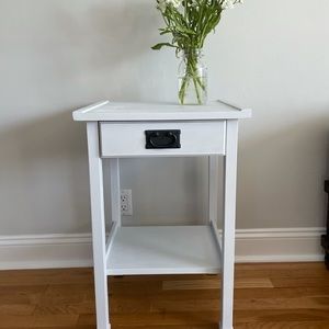 White end table